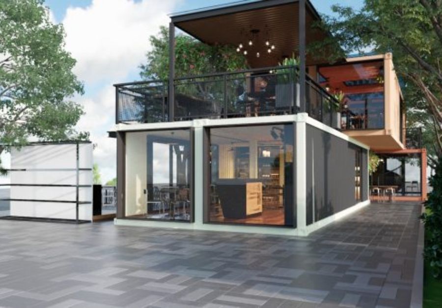 Top 50+ mẫu quán trà sữa container thiết kế ấn tượng - Ảnh 9