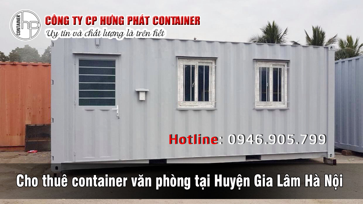 Cho thuê container văn phòng tại Huyện Gia Lâm Hà Nội